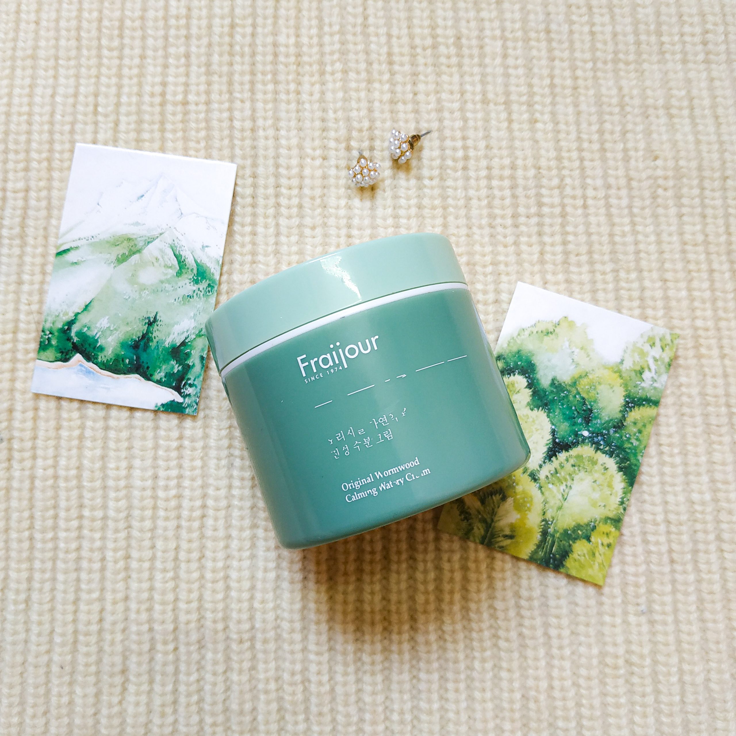 REVIEW] ORIGIANL HERB WORMWOOD CALMING WATERY CREAM - FRAIJOUR - Little Tran