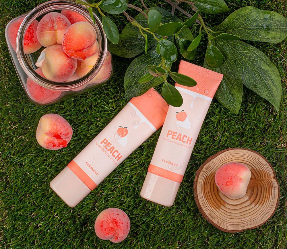 Review kem dưỡng trắng da Coringco Peach Whipping Tone Up Cream - BlogAnChoi