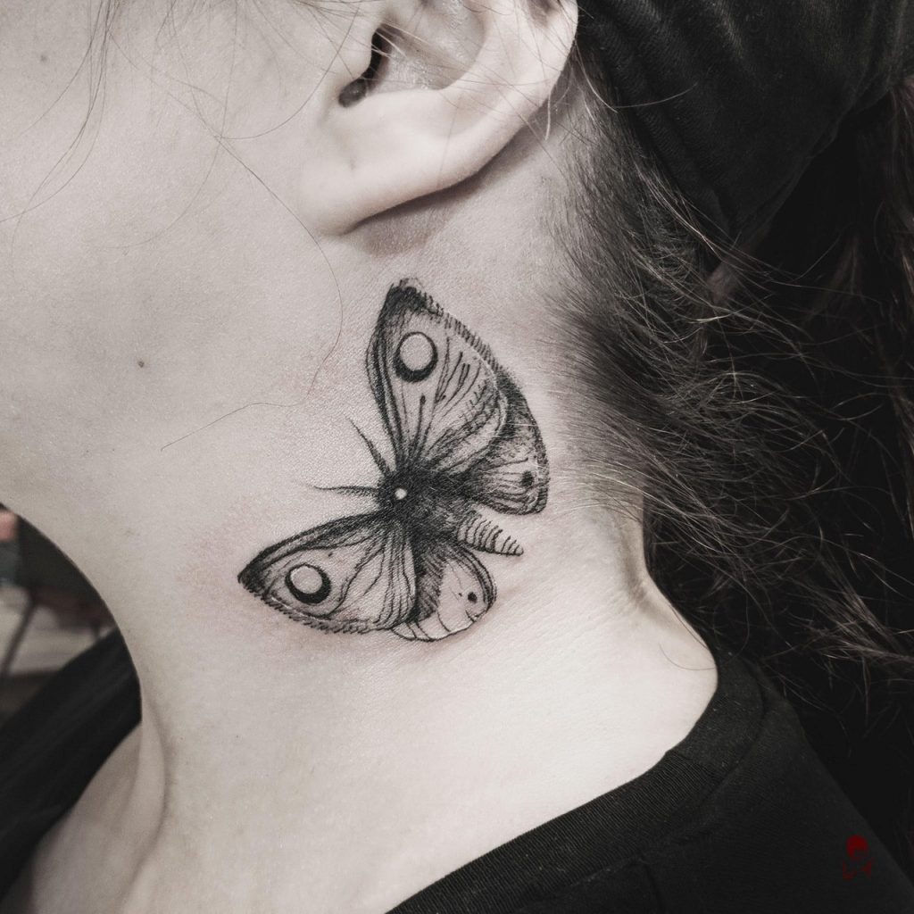 Hình Tattoo trên cổ đẹp nhất