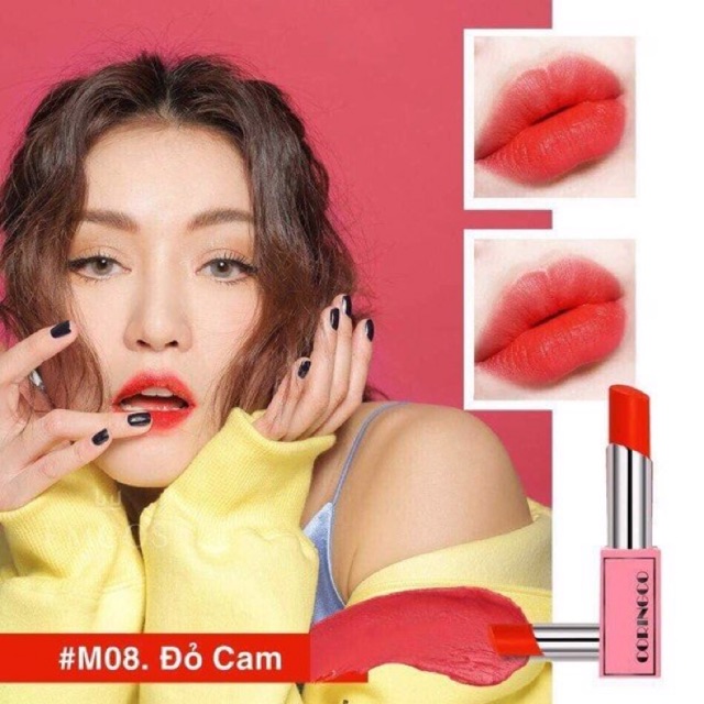 SON CORINGCO BONNY MATTE ĐỎ CAM – M08 | Shopee Việt Nam