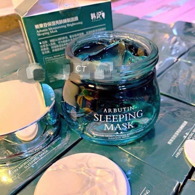 MẶT NẠ NGỦ ARBUTIN SLEEPING MASK CHÍNH HÃNG - review mặt nạ ngủ Arbutin 