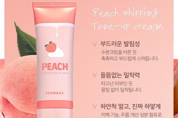 Review kem dưỡng trắng da Coringco Peach Whipping Tone Up Cream - Mỹ Phẩm Hàn Quốc