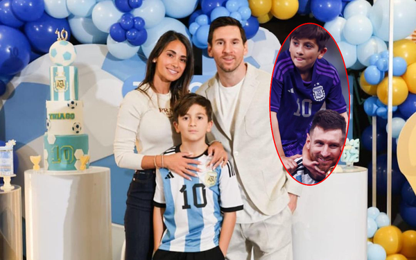 Con trai 10 tuổi rất hiểu chuyện của Messi: Lặng lẽ bóp vai cho bố sau trận chung kết World Cup