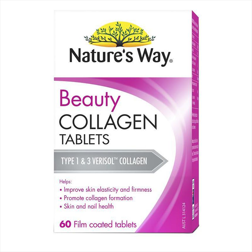 Viên uống Collagen Nature's Way Beauty Collagen 60 viên chính hãng Úc
